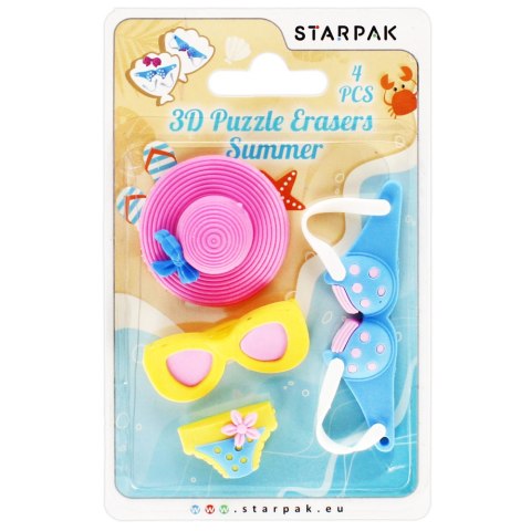 GUMKA DO MAZANIA 3D PUZZLE SUMMER OP. 4 SZT. STARPAK 505325 STARPAK