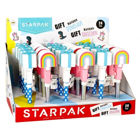 DŁUGOPIS ZAMYKANY GIFT DINOZAUR/UNICORN STARPAK 491312