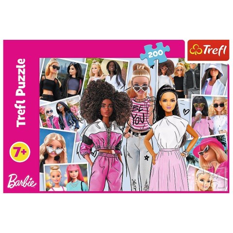 PUZZLE 200 ELEMENTÓW W ŚWIECIE BARBIE TREFL 13301 TR TREFL