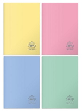 ZESZYT B5/60K KRATKA OPRAWA PP ECO PASTEL FOL A 5 HERLITZ 9565284 HERLITZ