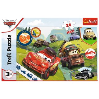 PUZZLE 24 ELEMENTY MAXI WESOŁE AUTA TREFL 14352 TREF TREFL