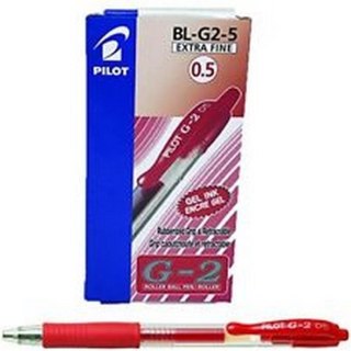 DŁUGOPIS AUTOMATYCZNY ŻELOWY G2 CZERWONY PILOT BL-G2-5-R