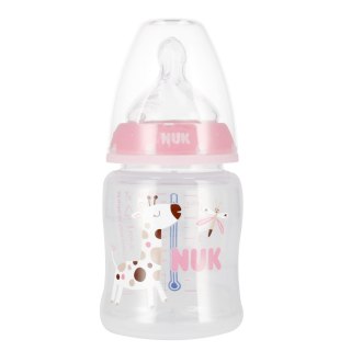 NUK MP BUTELKA Z WSKAŹNIKIEM TEMP. 150 ML 0-6M FIRST CHOICE RÓŻOWA 10743875 NUK