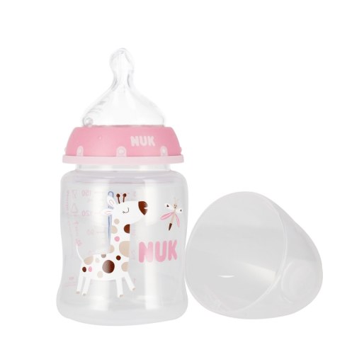 NUK MP BUTELKA Z WSKAŹNIKIEM TEMP. 150 ML 0-6M FIRST CHOICE RÓŻOWA 10743875 NUK