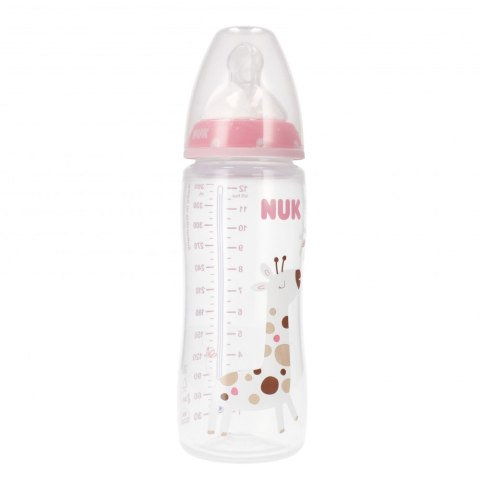 NUK MP BUTELKA Z WSKAŹNIKIEM TEMP. 300 ML 6-18M FIRST CHOICE RÓŻOWA 10216248 NUK