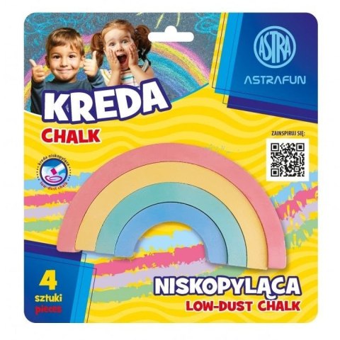 KREDA SZKOLNA TĘCZA 4KOLORY FUN OP4SZT B/C ASTRA 330022006 KLASA