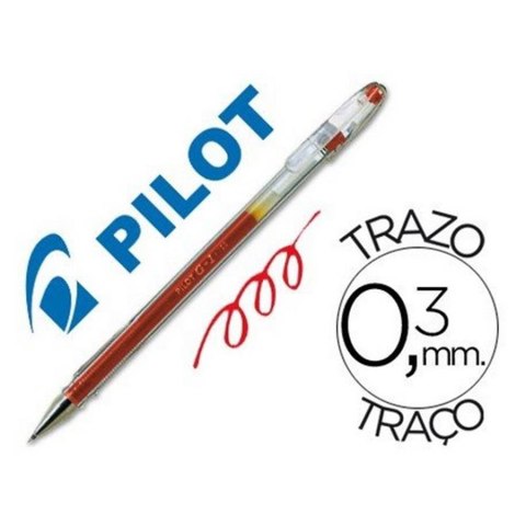 DŁUGOPIS ŻELOWY G1 CZERWONY PILOT BL-G1-5-R