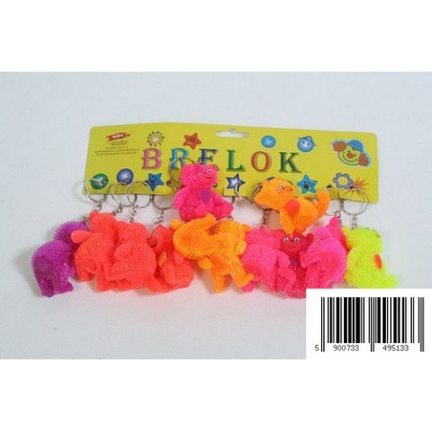 BRELOK ŚWIATEŁKO 6 CM GUMOWY MIŚ MIX KOLORÓW MIDEX 1133C TOYS