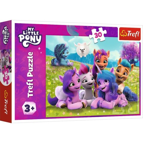 PUZZLE 30 ELEMENTÓW PRZYJACIELSKIE KONIKI PONY TREFL 18299 TR TREFL