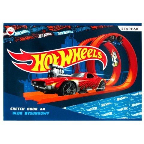 BLOK RYSUNKOWY A4/20K BIAŁY HOT WHEELS STARPAK 337294