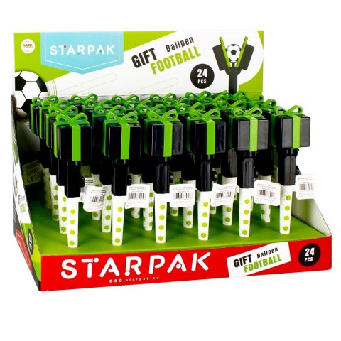 DŁUGOPIS ZAMYKANY GIFT FOOTBALL STARPAK 491310