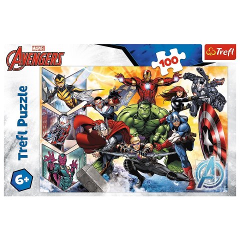 PUZZLE 100 ELEMENTÓW SIŁA AVENGERSÓW TREFL 16431 TREF