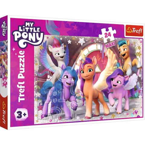 PUZZLE 24 ELEMENTY MAXI MY LITTLE PONY WESOŁY DZIEŃ KUCYKÓW TREFL 14355 TREF TREFL