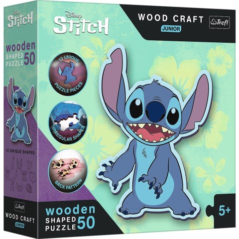 PUZZLE DREWNIANE 50 ELEMENTÓW LILO&STITCH TREFL 20205 TR TREFL