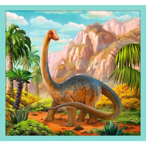 PUZZLE 10W1 W ŚWIECIE DINOZAURÓW TREFL 90390 TR