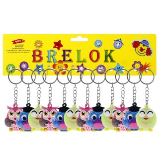 BRELOK GUMOWY SOWA 4CM PBH A 12 TOYS D33194MID TOYS