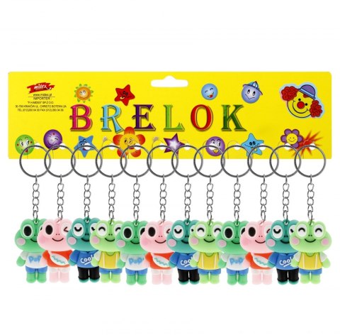 BRELOK GUMOWY ŻABA 5CM PBH A 12 TOYS D42612MID TOYS