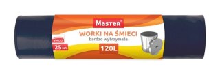 WORKI NA ŚMIECI 120L OP25SZT CZARNE S024 238192 IKA IKA