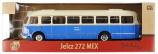 AUTOBUS METALOWY 1 43 JELCZ 272 MEX NIEBIESKI WB DAFFI M-913 DAFFI