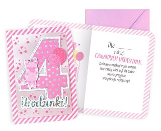 KARNET DK-988 URODZINY 4 CYFERKI PASSION CARDS - KARTKI