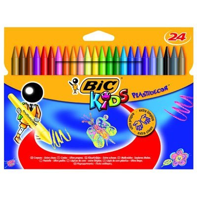 KREDKI ŚWIECOWE BIC KIDS PLASTIDECOR PUDEŁKO 24 SZT. BIC