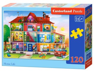 PUZZLE 120 ELEMENTÓW HOUSE LIFE CASTORLAND B-13548 CASTOR