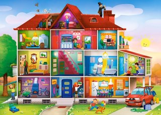 PUZZLE 120 ELEMENTÓW HOUSE LIFE CASTORLAND B-13548 CASTOR