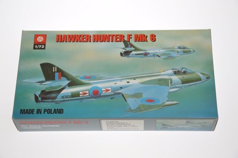 SAMOLOT SKLEJ 1:72 HAWKER HUNTER FMK6 PUD PLASTYK ZTS