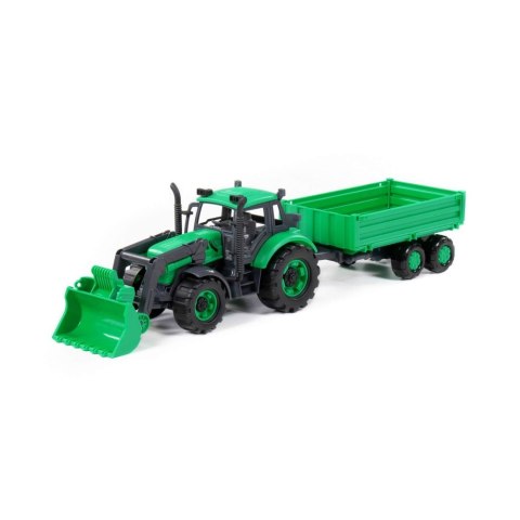 TRAKTOR ŁADOWARKA AKCESORIA 45X12X15 PROGRESS ZIELONY WADER POLESIE 91826 WADP POLESIE