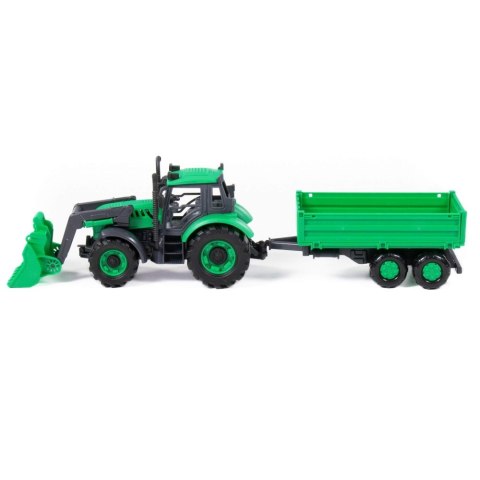 TRAKTOR ŁADOWARKA AKCESORIA 45X12X15 PROGRESS ZIELONY WADER POLESIE 91826 WADP POLESIE