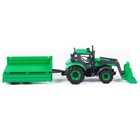 TRAKTOR ŁADOWARKA AKCESORIA 45X12X15 PROGRESS ZIELONY WADER POLESIE 91826 WADP POLESIE