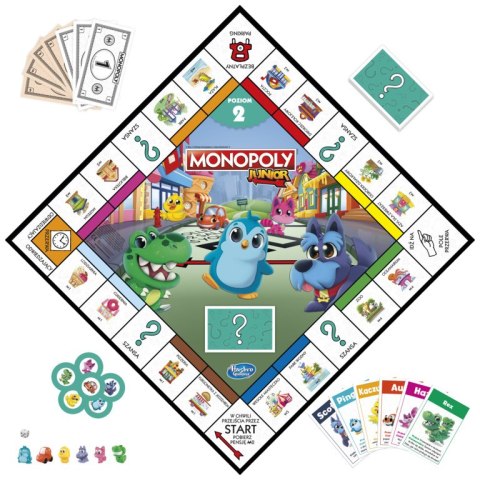 GRA HASBRO MONOPOLY JUNIOR 2 F8562 PUD6 HASBRO