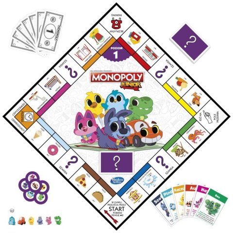 GRA HASBRO MONOPOLY JUNIOR 2 F8562 PUD6 HASBRO