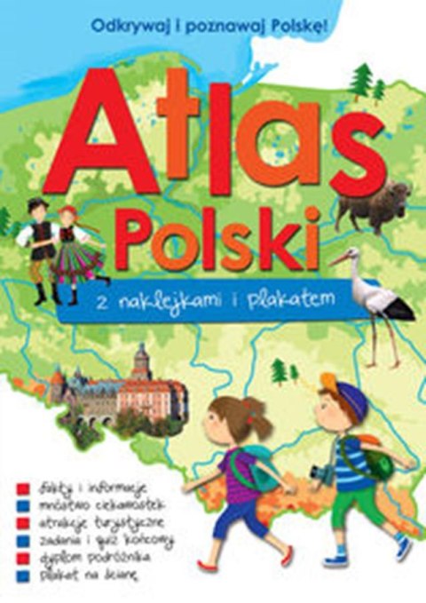 KSIĄŻECZKA A4 ATLAS POLSKI Z NAKLEJKAMI FOKSAL 39216 FOKSAL