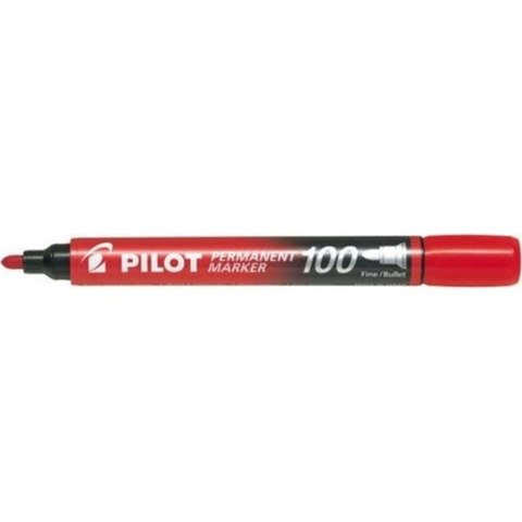 MARKER PERMANENTNY OKRĄGŁY CZERWONY PILOT SCA-100R WPC