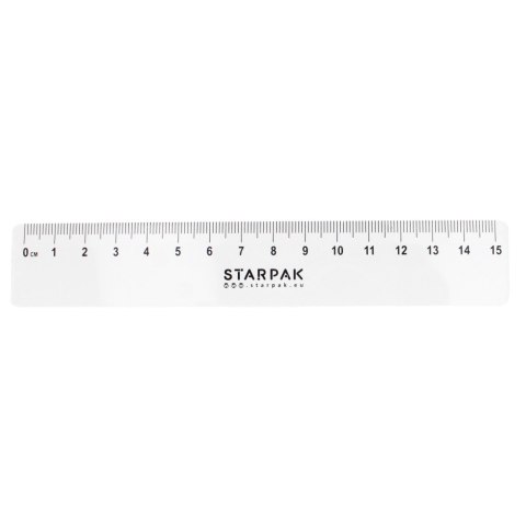 LINIJKA PLASTIKOWA 15CM STARPAK 438871 STARPAK