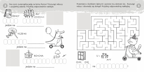 Zeszyt Zabaw Edukacyjnych 'Zgadywanie-doklejanie. Rebusy' - Rozwijająca Zabawa dla Dzieci 4+