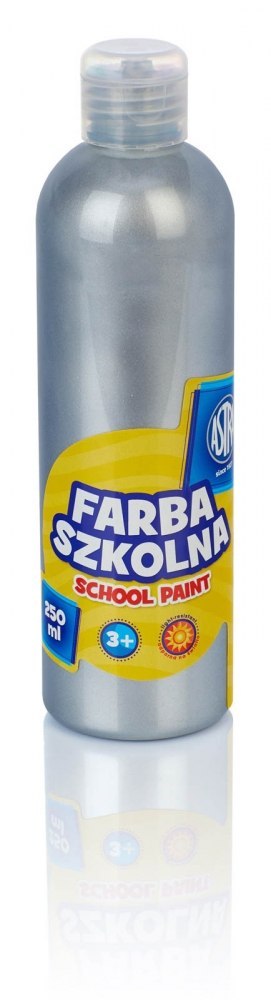 FARBA SZKOLNA W BUTELCE 250 ML SREBRNY METALIC ASTRA 301217034 ASTRA