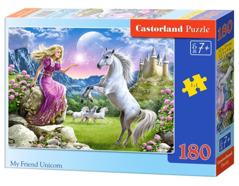 PUZZLE 180 ELEMENTÓW MY FRIEND UNICORN CASTORLAND B-018024 CASTOR