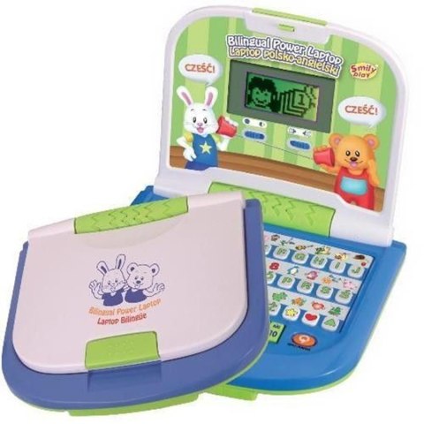 ZABAWKA EDUKACYJNA LAPTOP DWUJĘZYCZNY SMILY PLAY 8030 ANEK