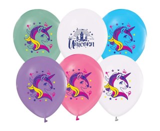 BALONY JEDNOROŻCE, 12"/ 5 SZT. GODAN