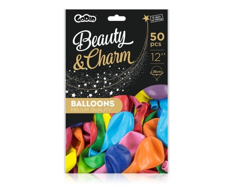 BALONY BEAUTY&CHARM, PASTEL MIX 12"/ 50 SZT. CB-PMX5 GODAN