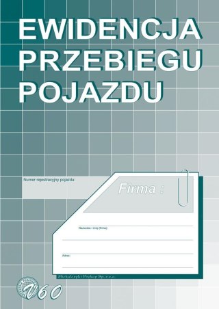 DRUK EWID PRZEBIEGU POJAZDU A5 MP V-60 MICHALCZYK I PROKOP