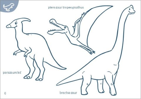 MALOWANKA B5 DINOZAURY JAKO