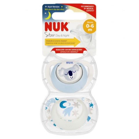 NUK SMOCZEK USP 2EL 0-6M STAR N/B 10730714 1/6 NUK