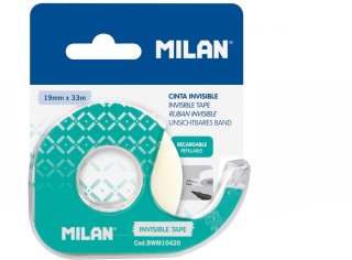 TAŚMA MILAN SAMPRZYLEPNA NIEWIDOCZNA 19 MM X 33 M Z DYSPENSEREM NA BLISTRZE MILAN