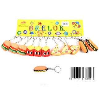 BRELOK GUMOWY FAST FOOD 5CM PBH A 12 TOYS D42315MIDE TOYS