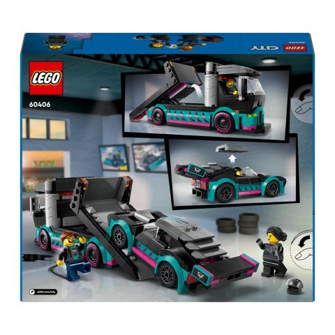 KLOCKI KONSTRUKCYJNE LEGO 60406 CITY SAMOCHÓD I LAWETA LEGO 60406 LEGO