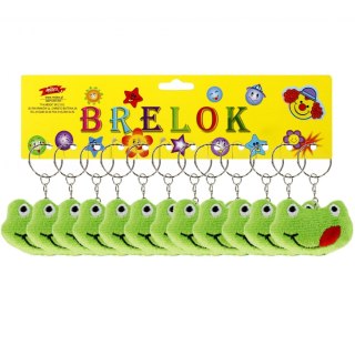 BRELOK PLUSZOWY ŻABA 6CM FOL A 12 TOYS KD759 TOYS