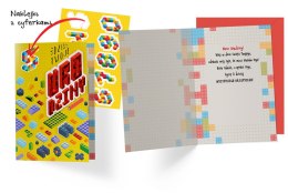 KARNET DKP-050 URODZINY DZIECIĘCE WYMIENNE CYFERKI, LEGO PASSION CARDS - KARTKI